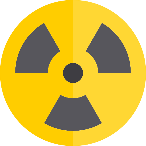 Radiation srip Flat icon