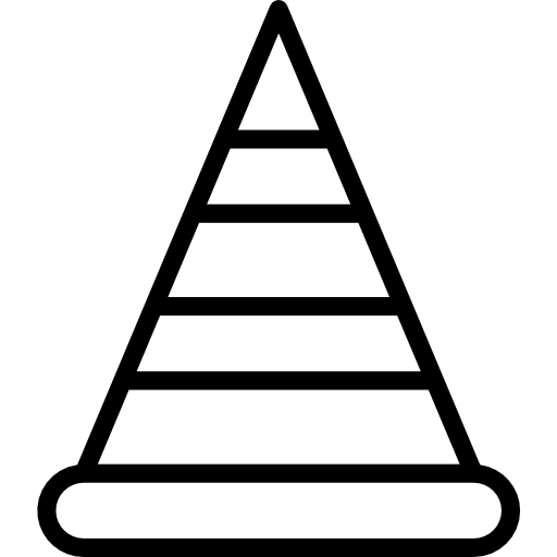 円錐 srip Lineal icon