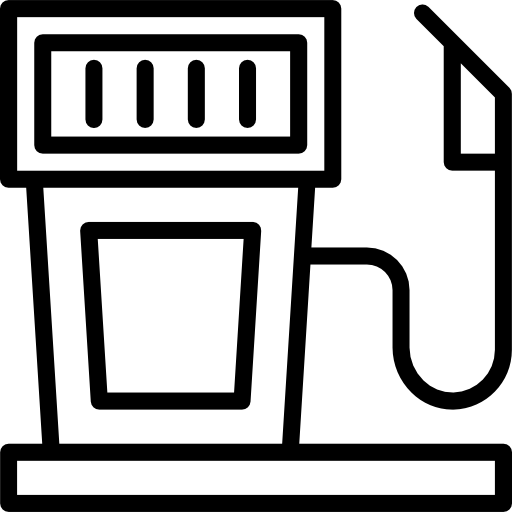 gasolinera srip Lineal icono