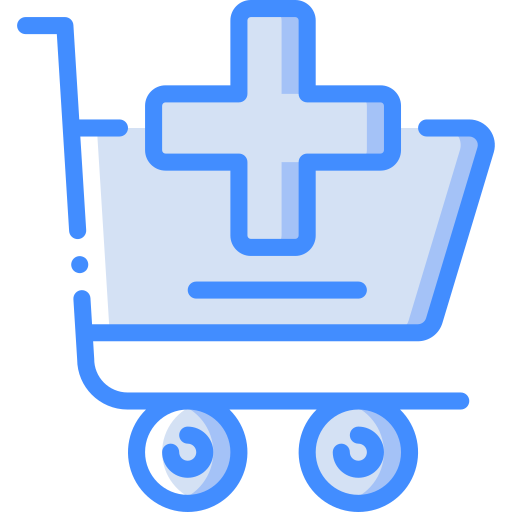 carrito de compras Basic Miscellany Blue icono