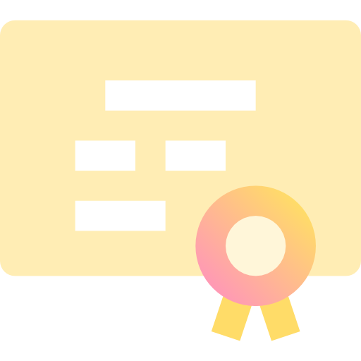 Certificate Fatima Yellow icon
