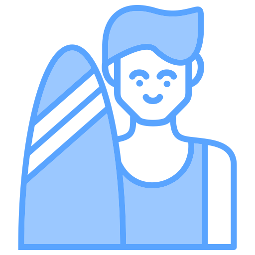 surfer Generic color lineal-color icon
