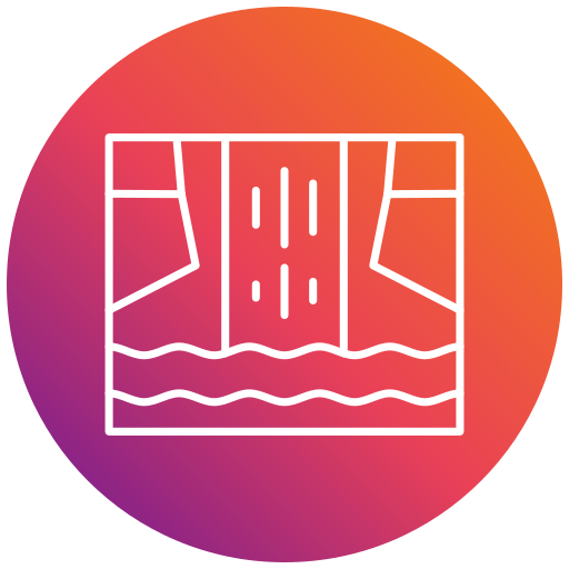 Waterfall Generic gradient fill icon