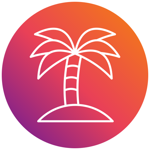 Palm tree Generic gradient fill icon