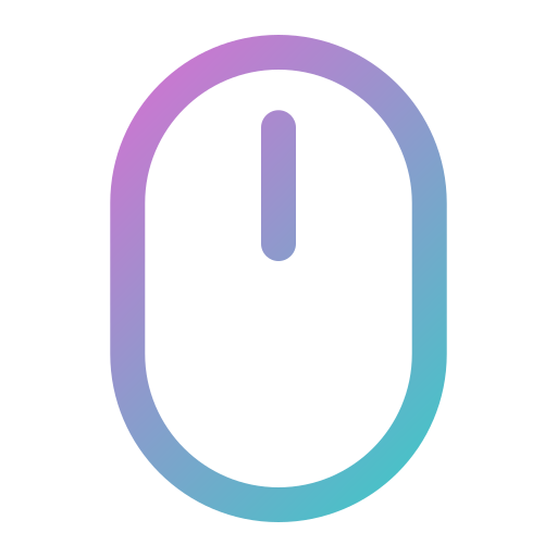 draadloze muis Generic gradient outline icoon