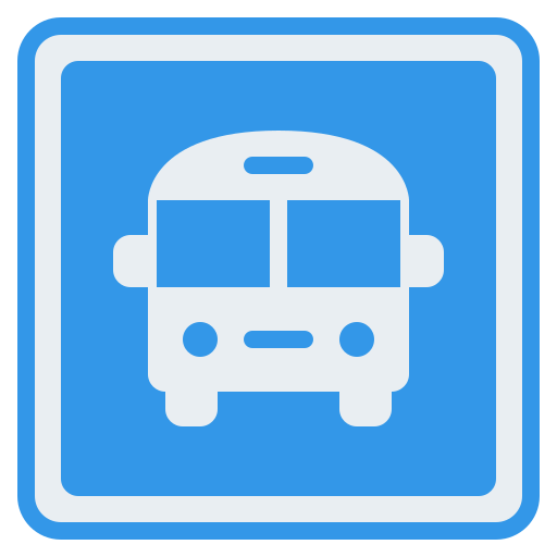 Bus station Generic color fill icon