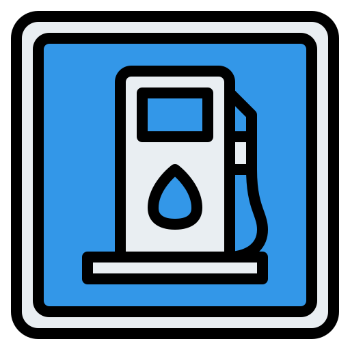 ガソリンスタンド Generic color lineal-color icon