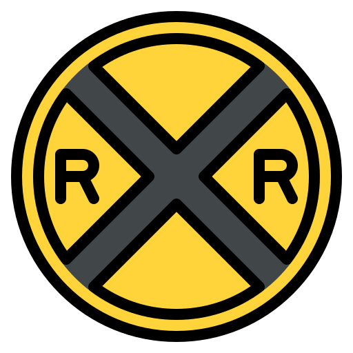 cruce de ferrocarril Generic color lineal-color icono