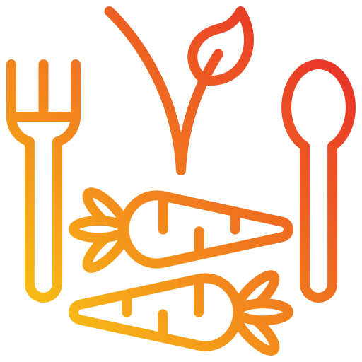 Vegetarian Generic gradient outline icon