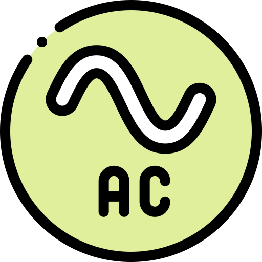 Ac power Detailed Rounded Lineal color icon