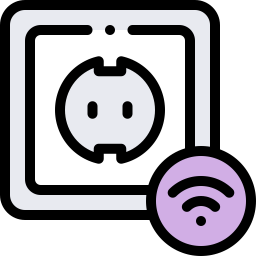 Smart socket Detailed Rounded Lineal color icon