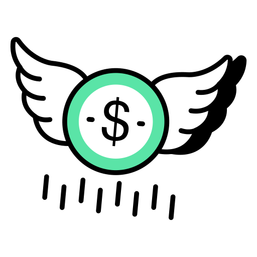 Flying money Generic color lineal-color icon