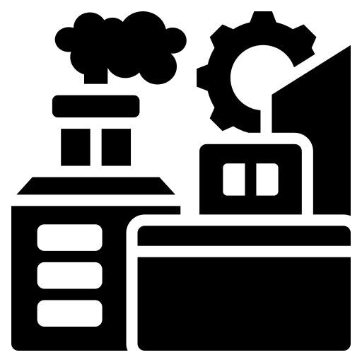 Manufacture Generic black fill icon