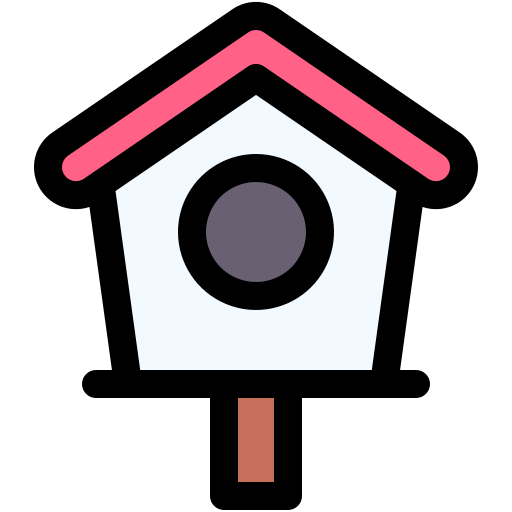 鳥の家 Generic color lineal-color icon