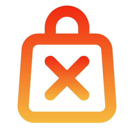 Shopping bag Generic gradient outline icon