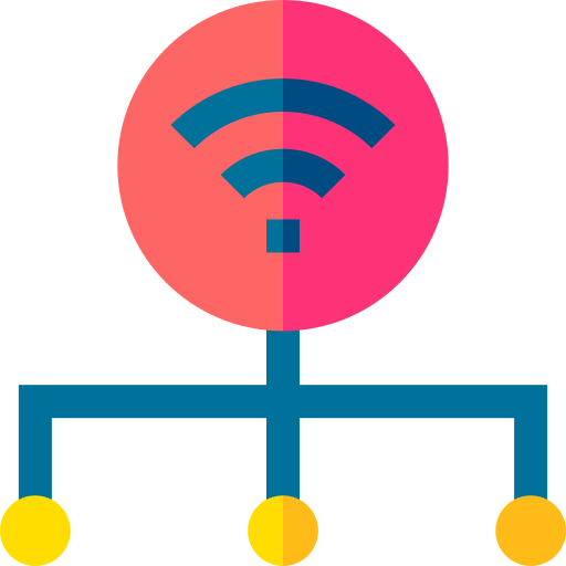 wifi Basic Straight Flat icono