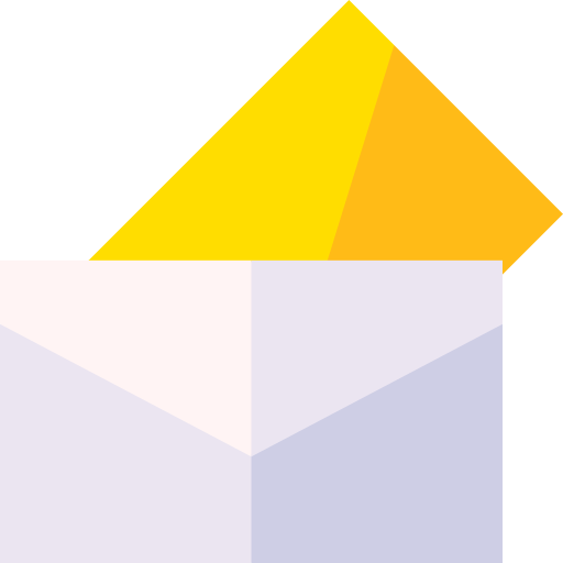 brieven Basic Straight Flat icoon