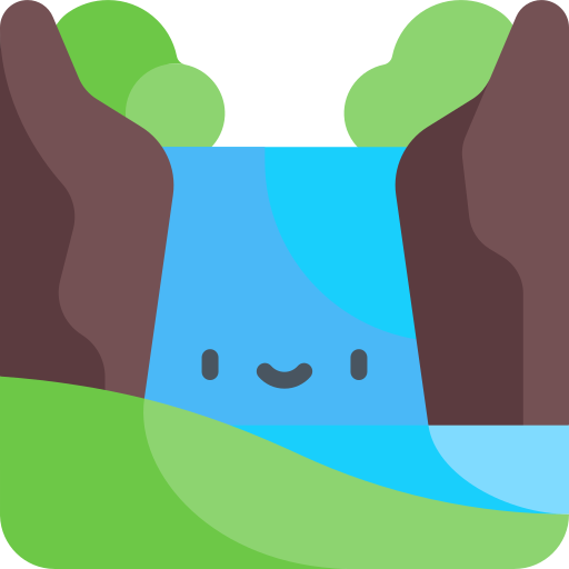 滝 Kawaii Flat icon