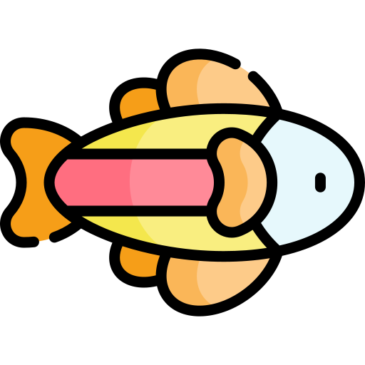 魚 Kawaii Lineal color icon