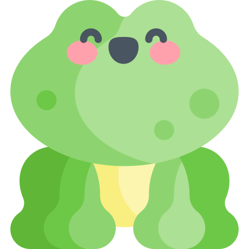 Frog Kawaii Flat icon