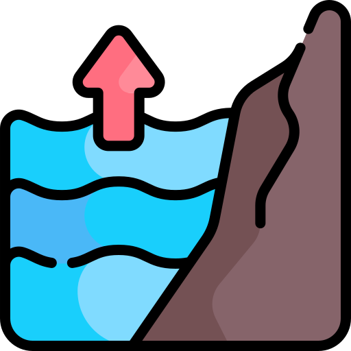 홍수 Kawaii Lineal color icon