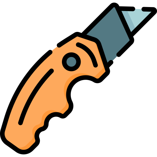 cuchillo de uso Special Lineal color icono