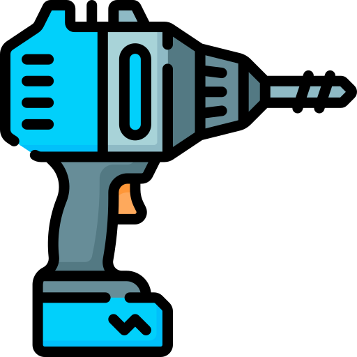 Power drill Special Lineal color icon