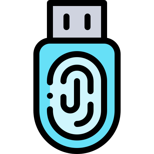 usb 스틱 Detailed Rounded Lineal color icon