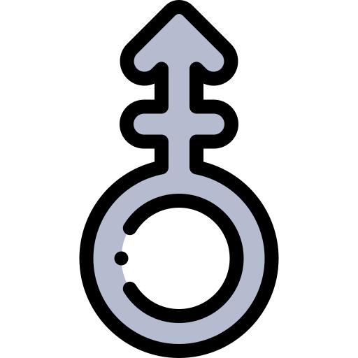 androgyne Detailed Rounded Lineal color icon