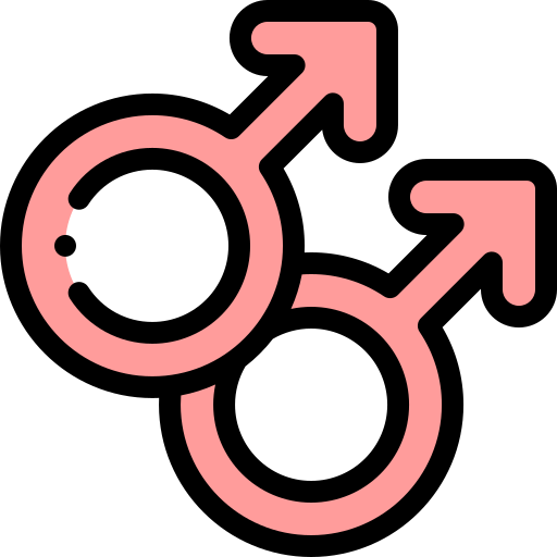 homosexuell Detailed Rounded Lineal color icon