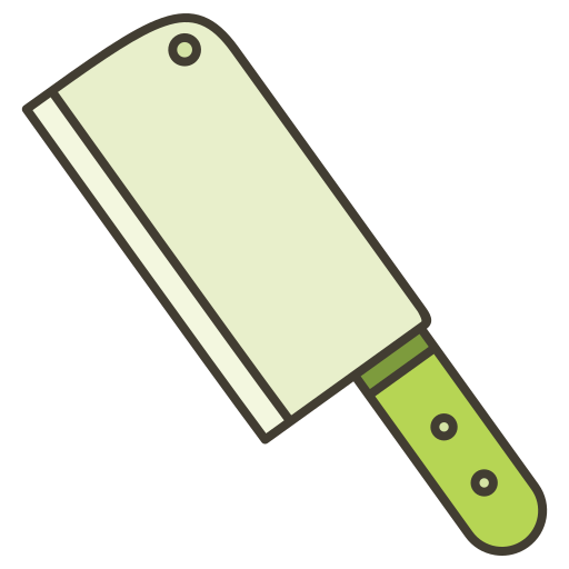 Нож мясника Generic color lineal-color иконка
