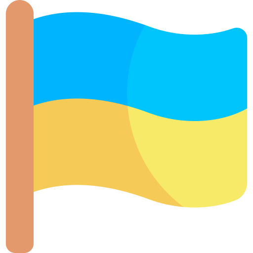 Ukraine Kawaii Flat icon