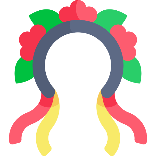 sombreros Kawaii Flat icono