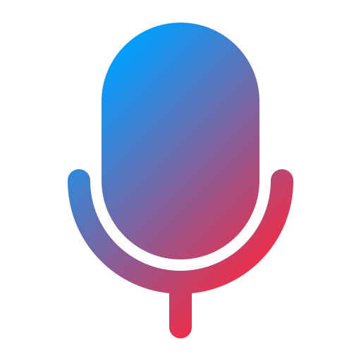 マイク Generic gradient fill icon