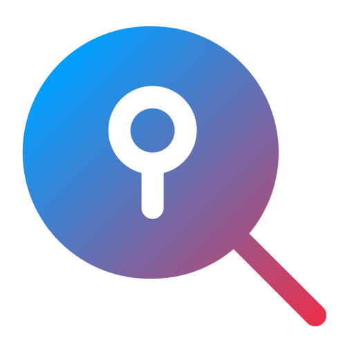 Search location Generic gradient fill icon