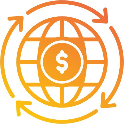 gospodarka światowa Generic gradient fill ikona