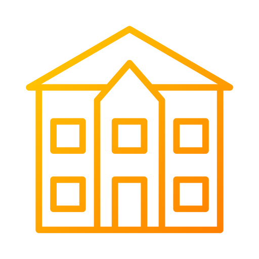 Detached house Generic color lineal-color icon