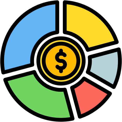 Asset allocation Generic color lineal-color icon