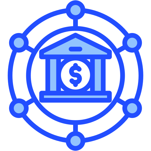 은행 시스템 Generic color lineal-color icon