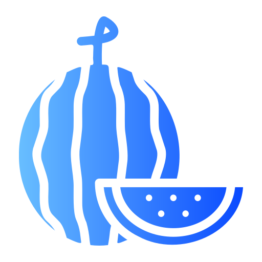 watermeloen Generic gradient fill icoon