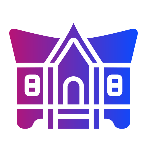 Minangkabau house Generic gradient fill icon