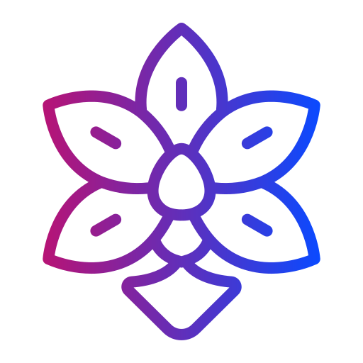 Орхидея Generic gradient outline иконка