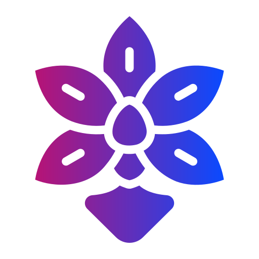 Орхидея Generic gradient fill иконка