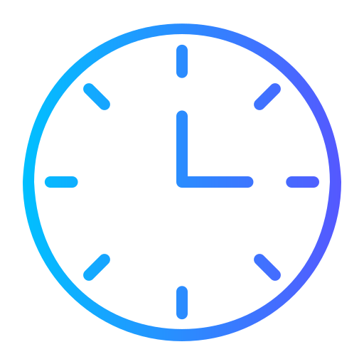 Часы Generic gradient outline иконка