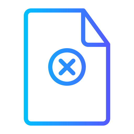 Reject Generic gradient outline icon