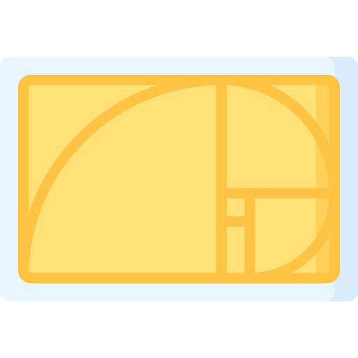 gouden ratio Special Flat icoon