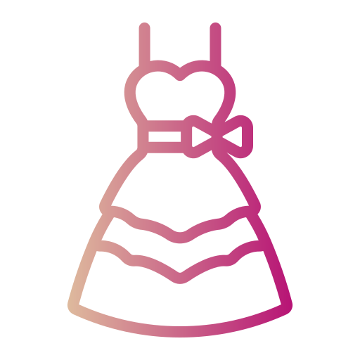 Свадебное платье Generic gradient outline иконка