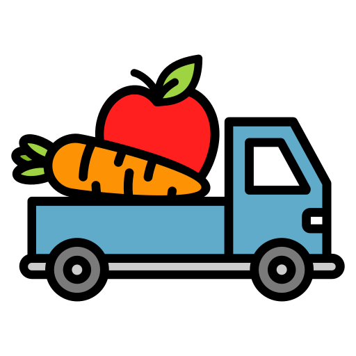 caminhão de frutas Generic color lineal-color Ícone