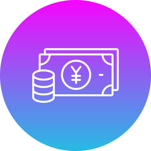 yen Generic gradient fill icona