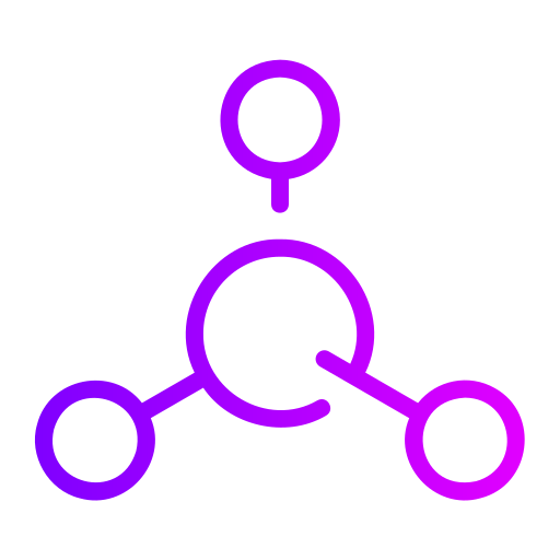 Atom Generic gradient outline icon
